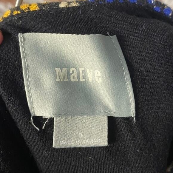 Anthropologie Maeve Kanara Cotton Knit Faux Wrap Geometric Print Pencil Skirt - Picture 9 of 13